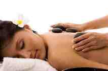 Massage Therapies. hot stone